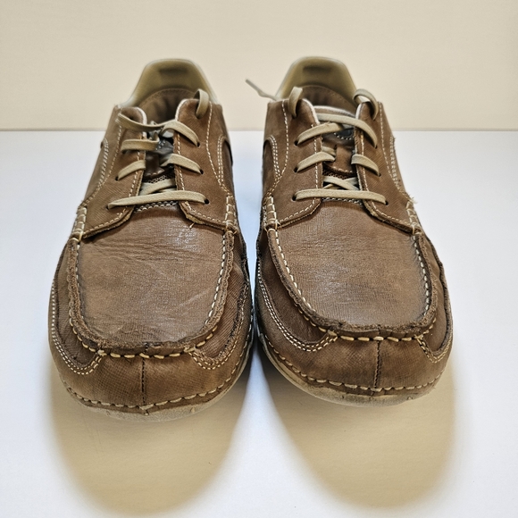Rockport tan leather upper light laced men shoes size 10 US - Picture 2 of 10